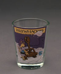 Purple Headed Yogurt Slinger Shot Glass